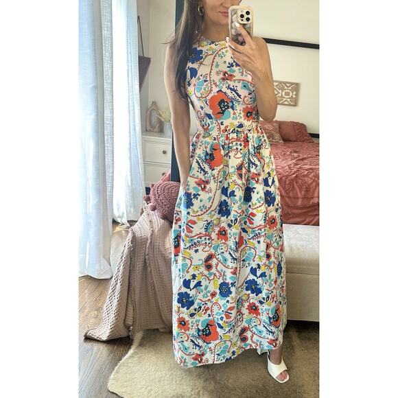 70’s Vintage Size 18 John Meyer Colorful Maxi Dress - Picture 8 of 13